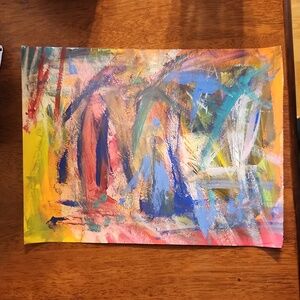 Multicolor Crazy Art Painting